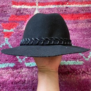 RVCA Black Wool Felt Hat